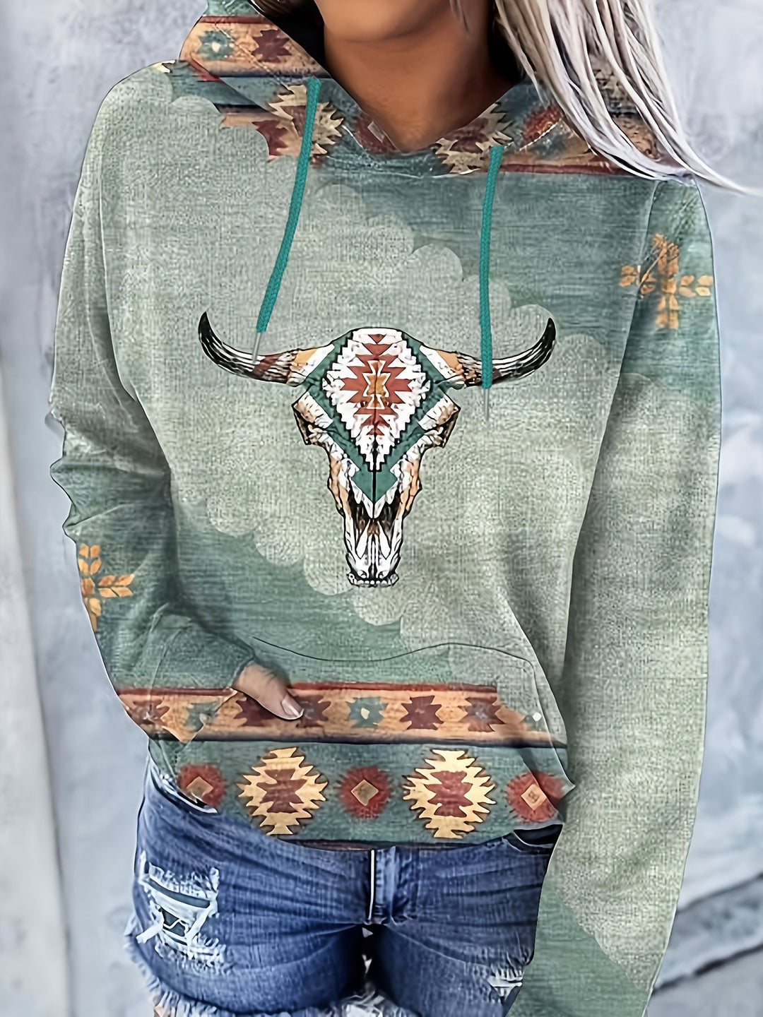 Jenna | Vintage Western-Inspired Hoodie