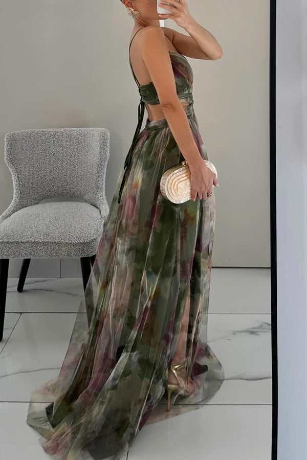 Women’s Elegant Floral Maxi Dress
