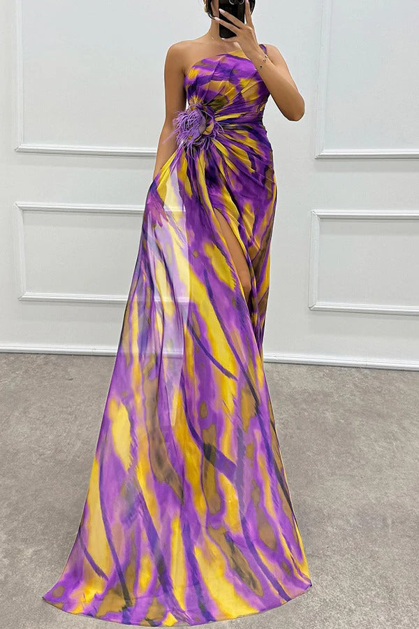 Petronella | Wedding Guest One-Shoulder Maxi Dress for Women