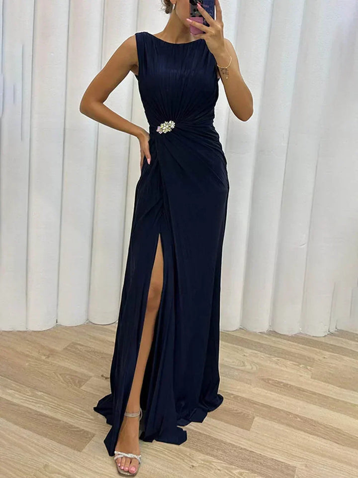 Armelle | Wedding Guest Pleated Maxi Dress for Women