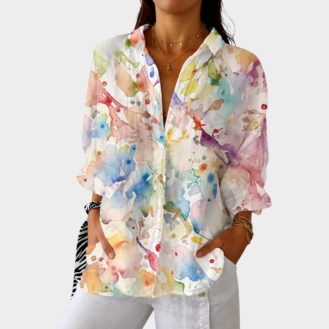 Sheila - Pastel Paint Shirt