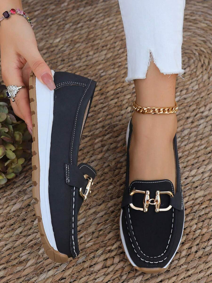 Nicolette | Chain-Detail Platform Loafers for Women