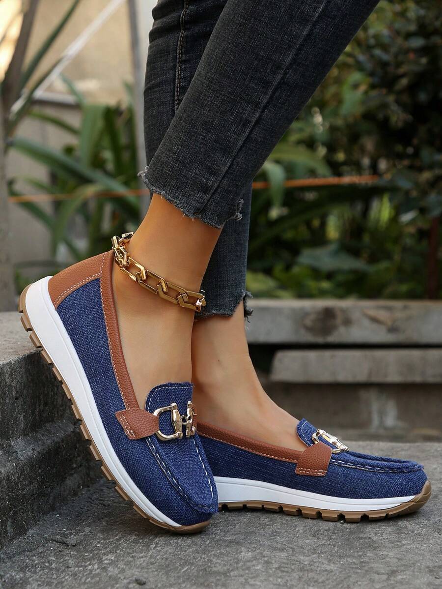 Nicolette | Chain-Detail Platform Loafers for Women
