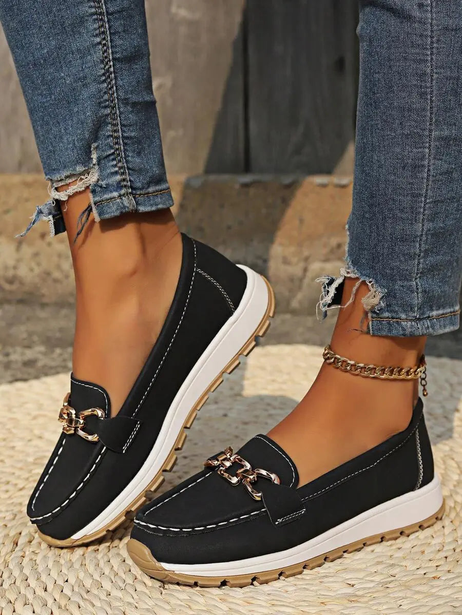 Zinnia | Chain Link Loafers for Women