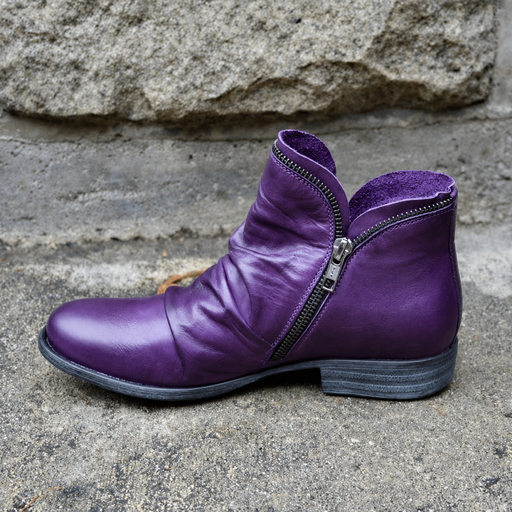 Julie - Trendy Zipper Boots