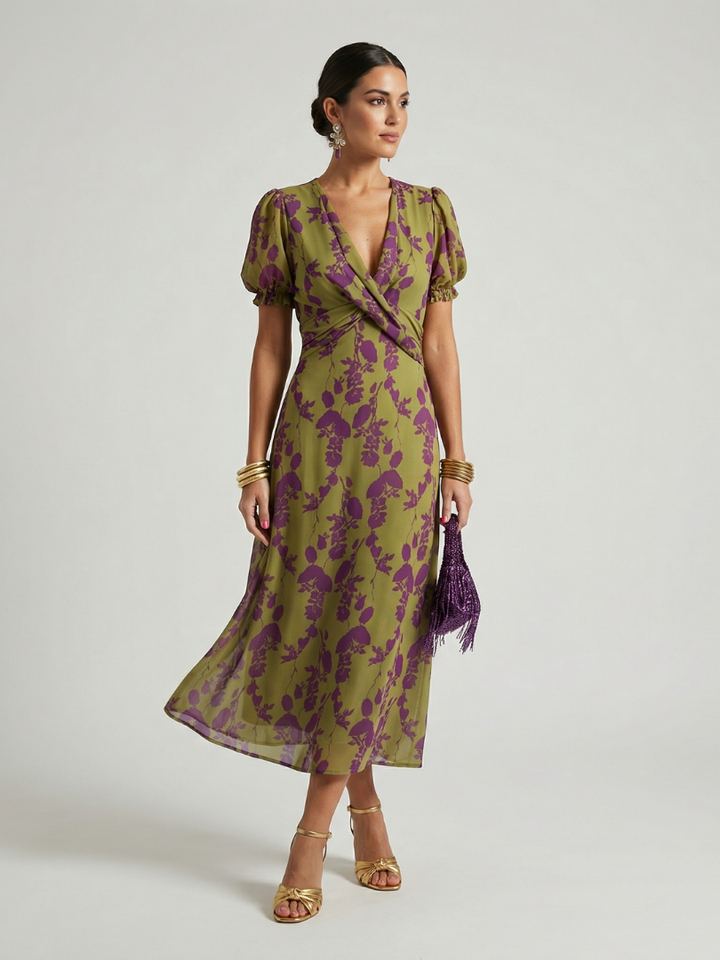 Julia & Ava™ | Relaxed Floral Midi Dress