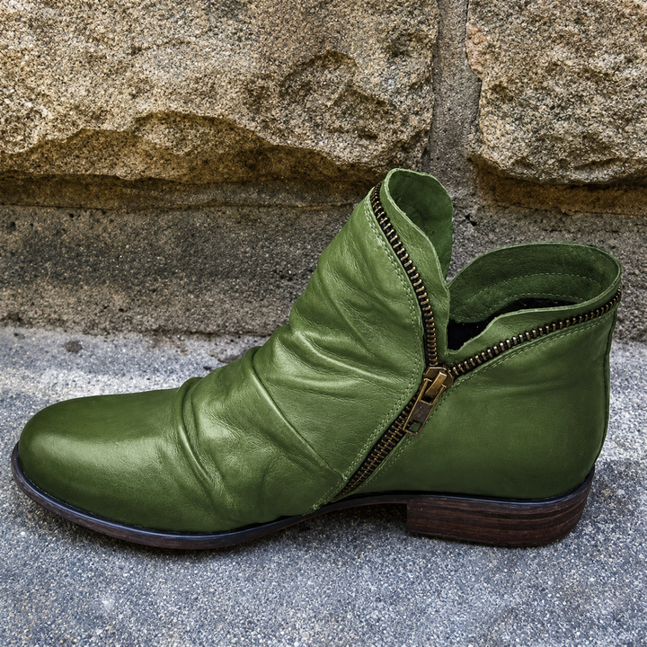 Julie - Trendy Zipper Boots