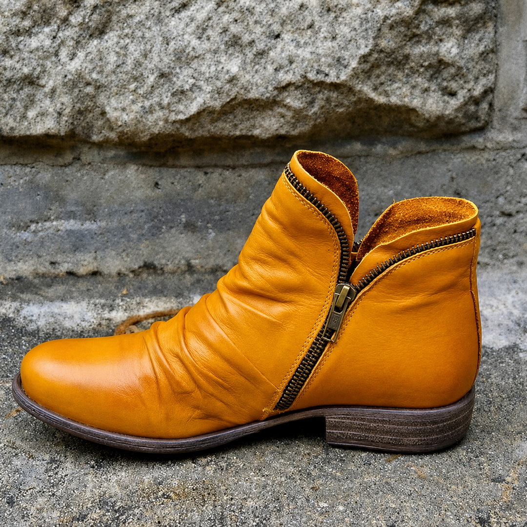 Julie - Trendy Zipper Boots