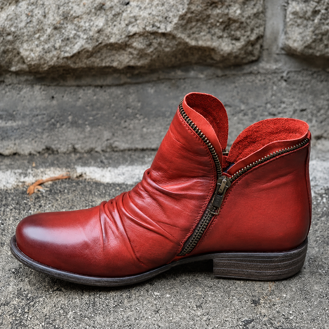 Julie - Trendy Zipper Boots