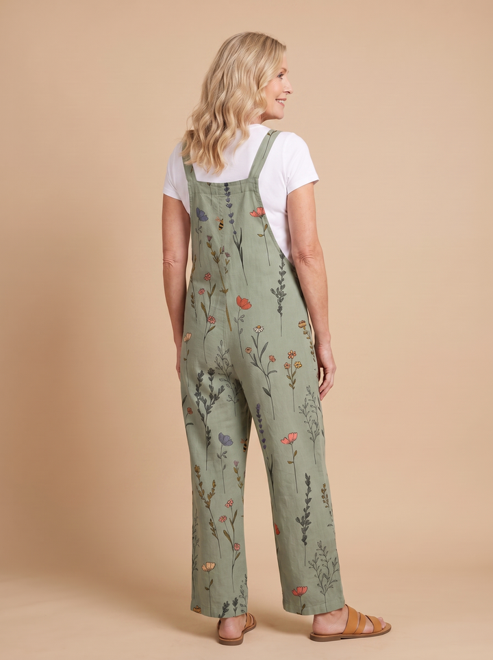 Sarah™ | Comfortable Printed Overalls