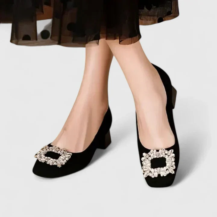 Elegant Comfort Support Real Leather Heels