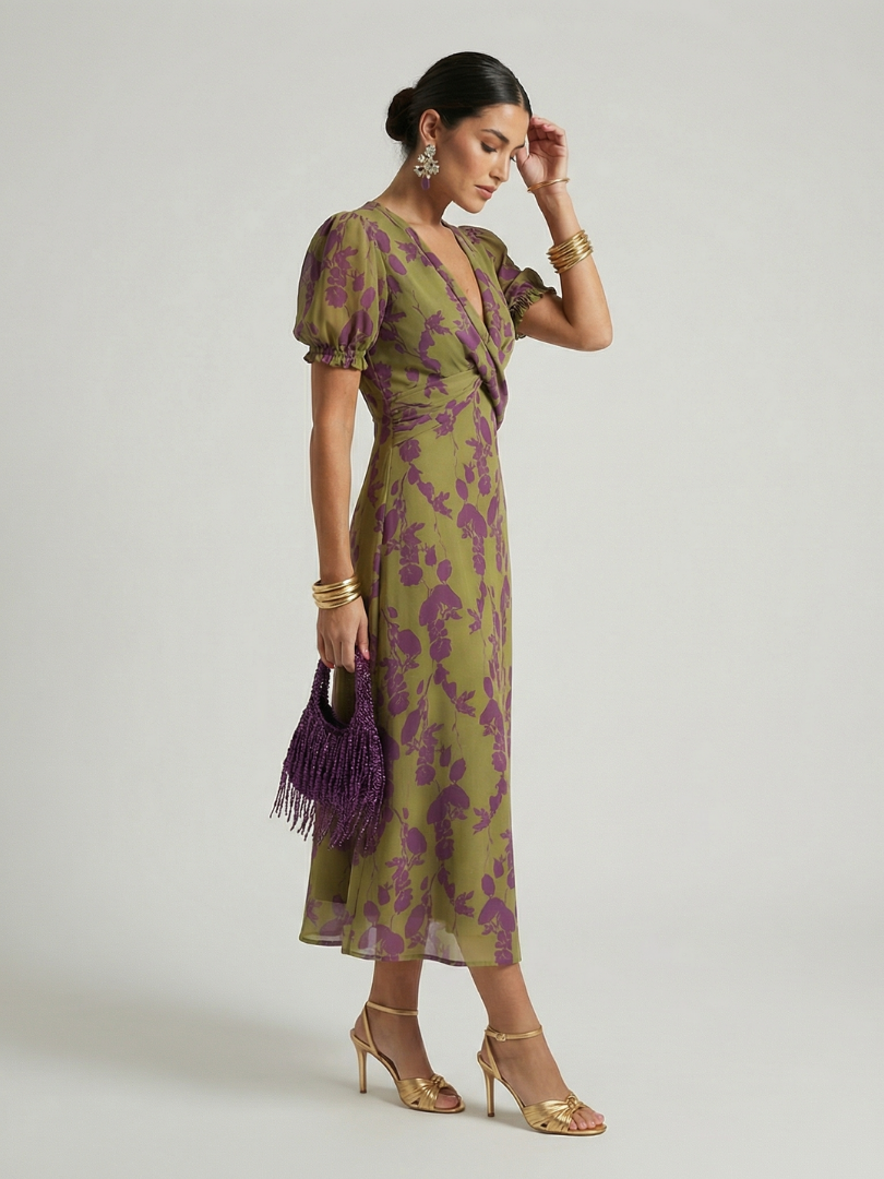 Julia & Ava™ | Relaxed Floral Midi Dress
