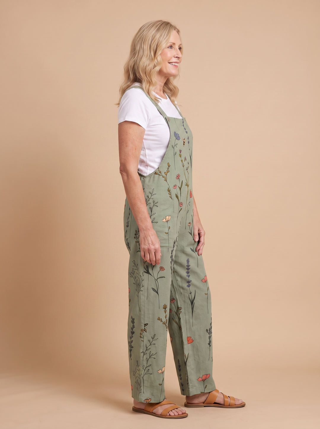 Sarah™ | Comfortable Printed Overalls
