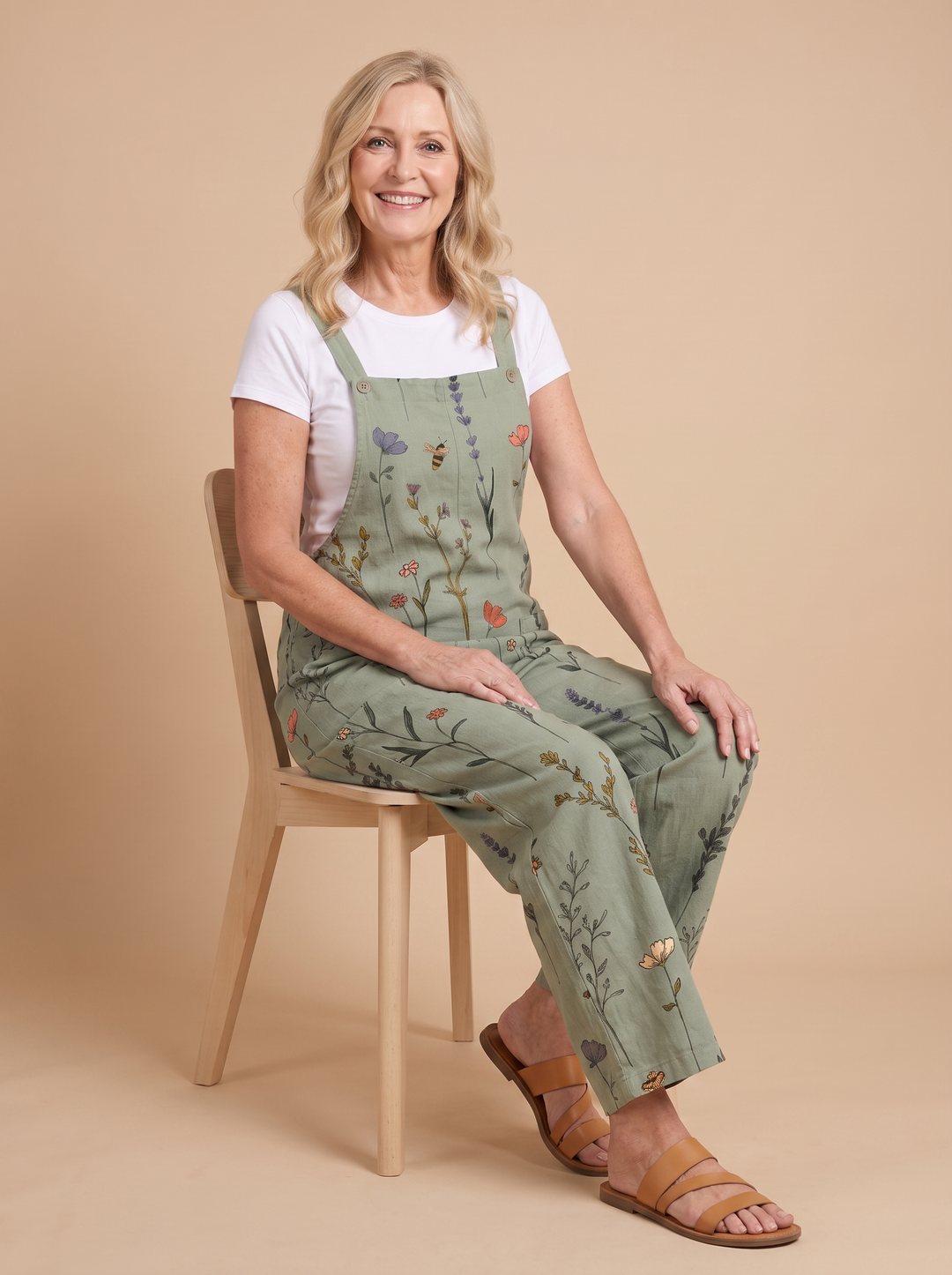 Sarah™ | Comfortable Printed Overalls