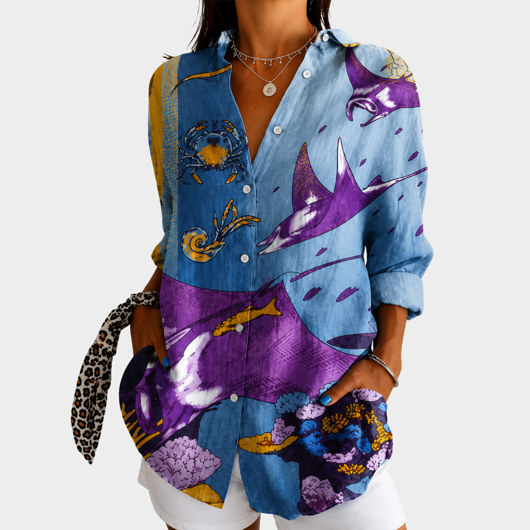 Yvonne - Coastal Reef Shirt