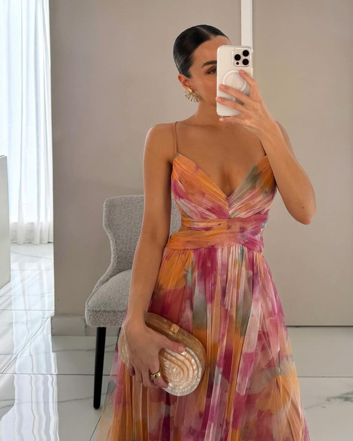 Women’s Elegant Floral Maxi Dress
