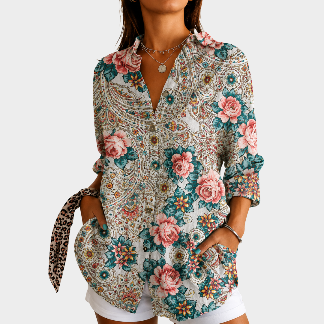 Lorraine - Romantic Rose Blouse