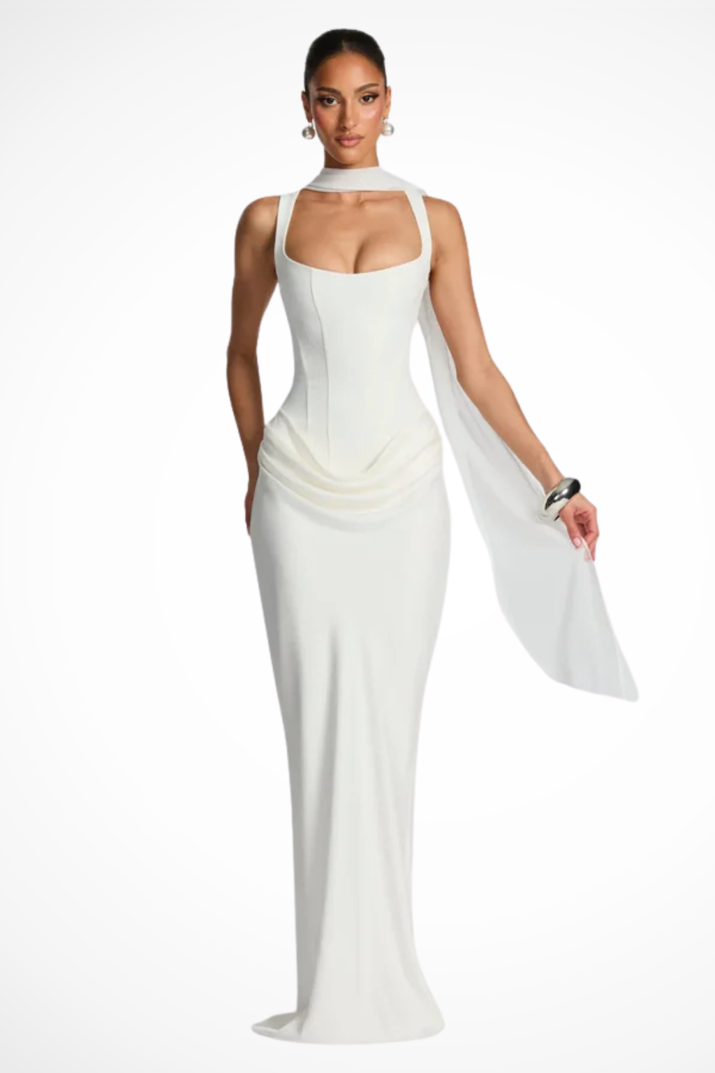 Women’s Sleeveless Bodycon Maxi Evening Wedding Guest Dress
