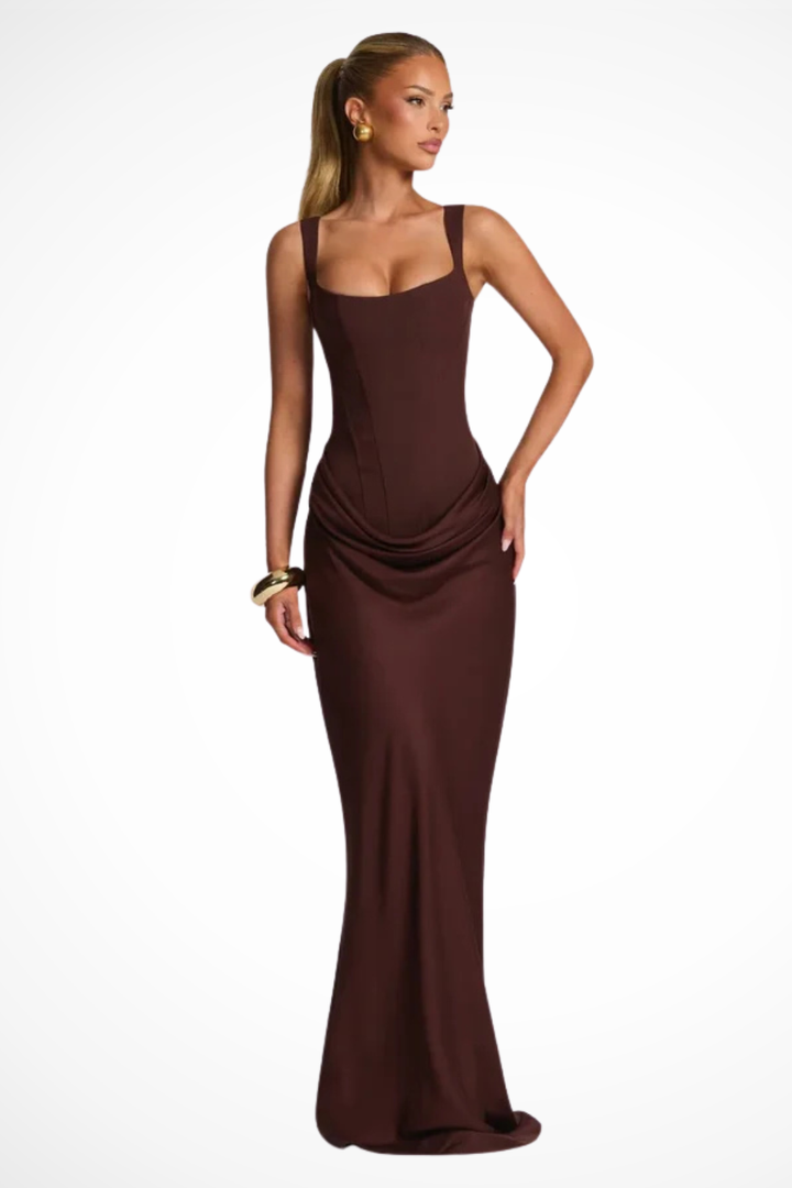 Women’s Sleeveless Bodycon Maxi Evening Wedding Guest Dress