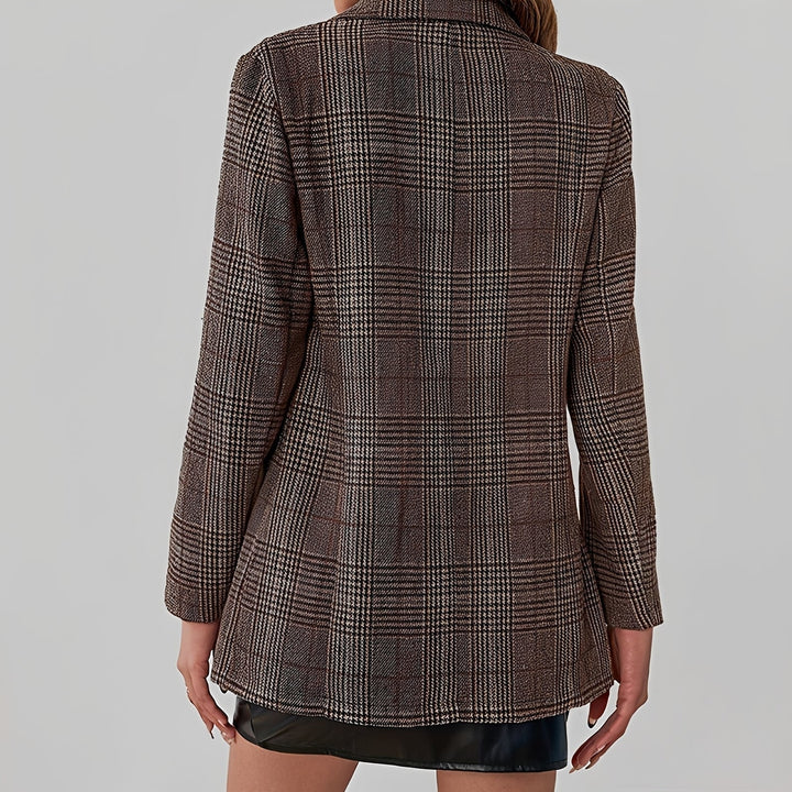 Eshal - Stylish Plaid Blazer
