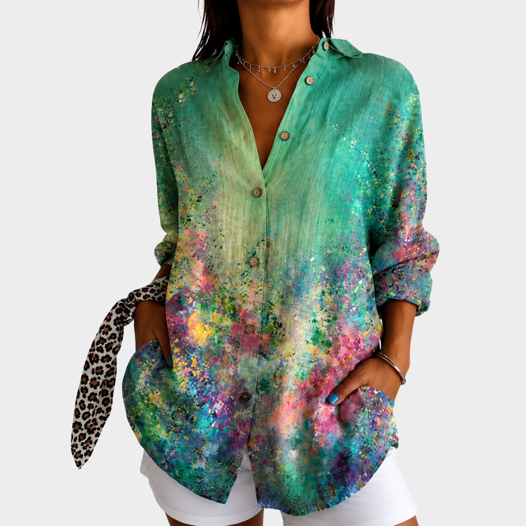Vicki - Vibrant Print Shirt