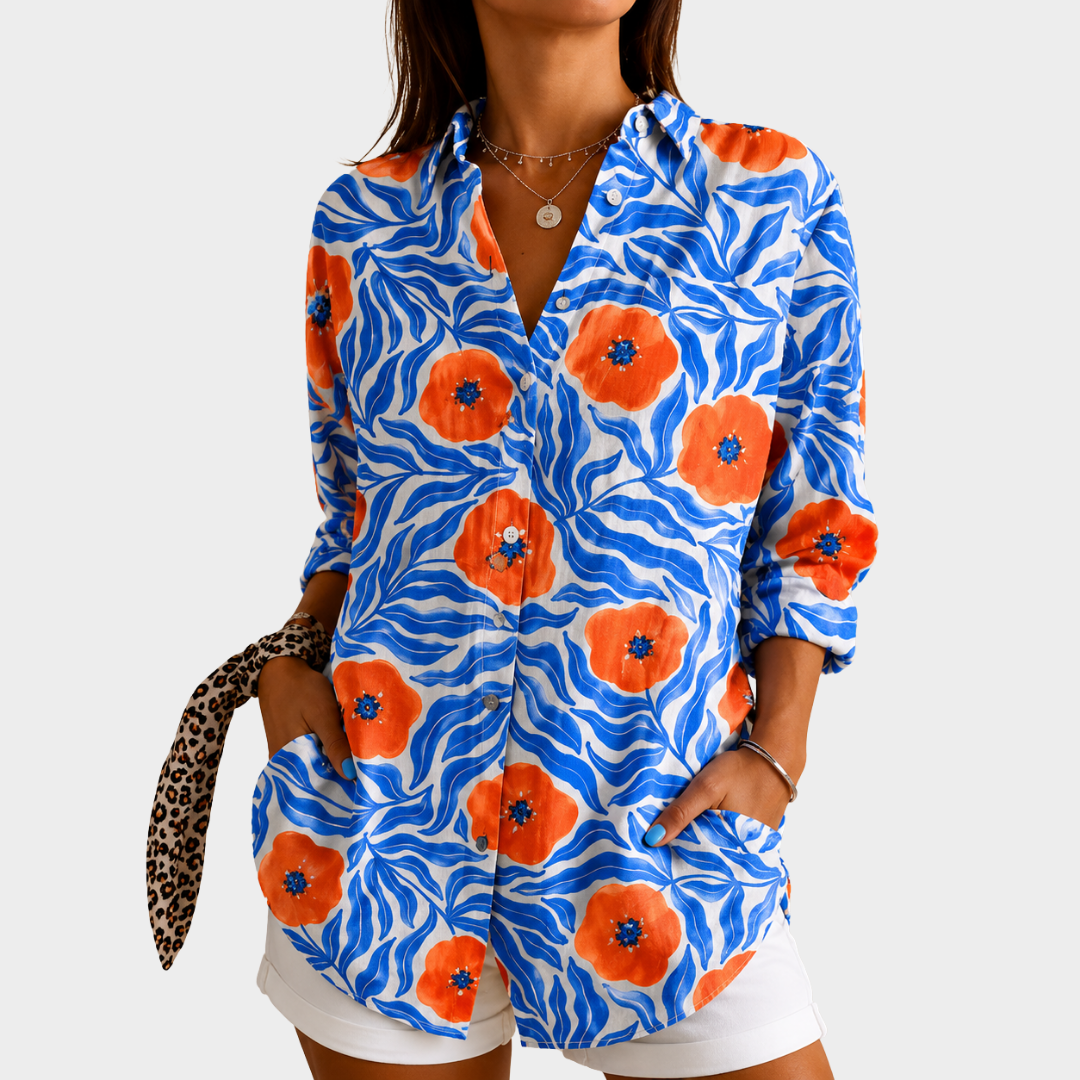 Jean - Ocean Bloom Shirt