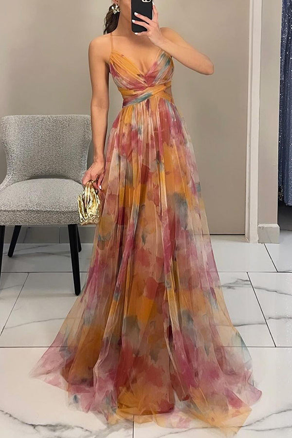Women’s Elegant Floral Maxi Dress