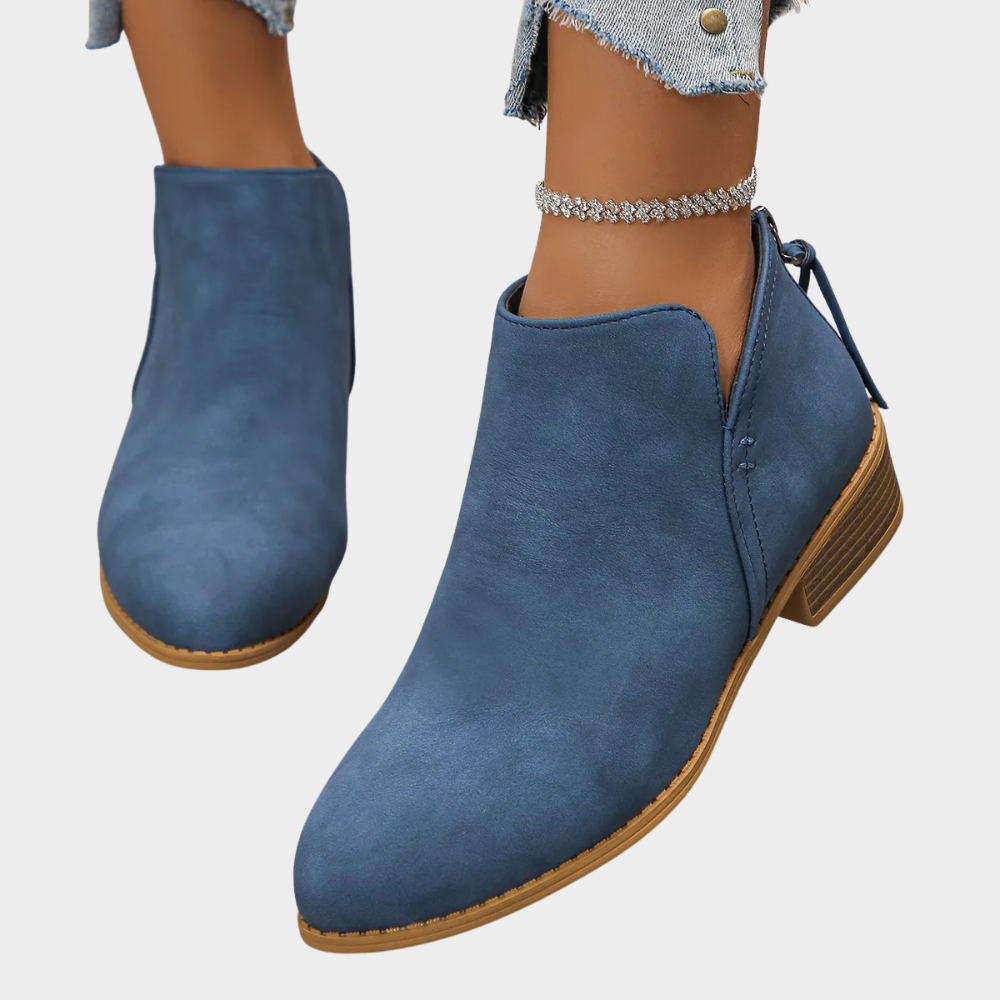 Oakley | Low Heel Ankle Boots