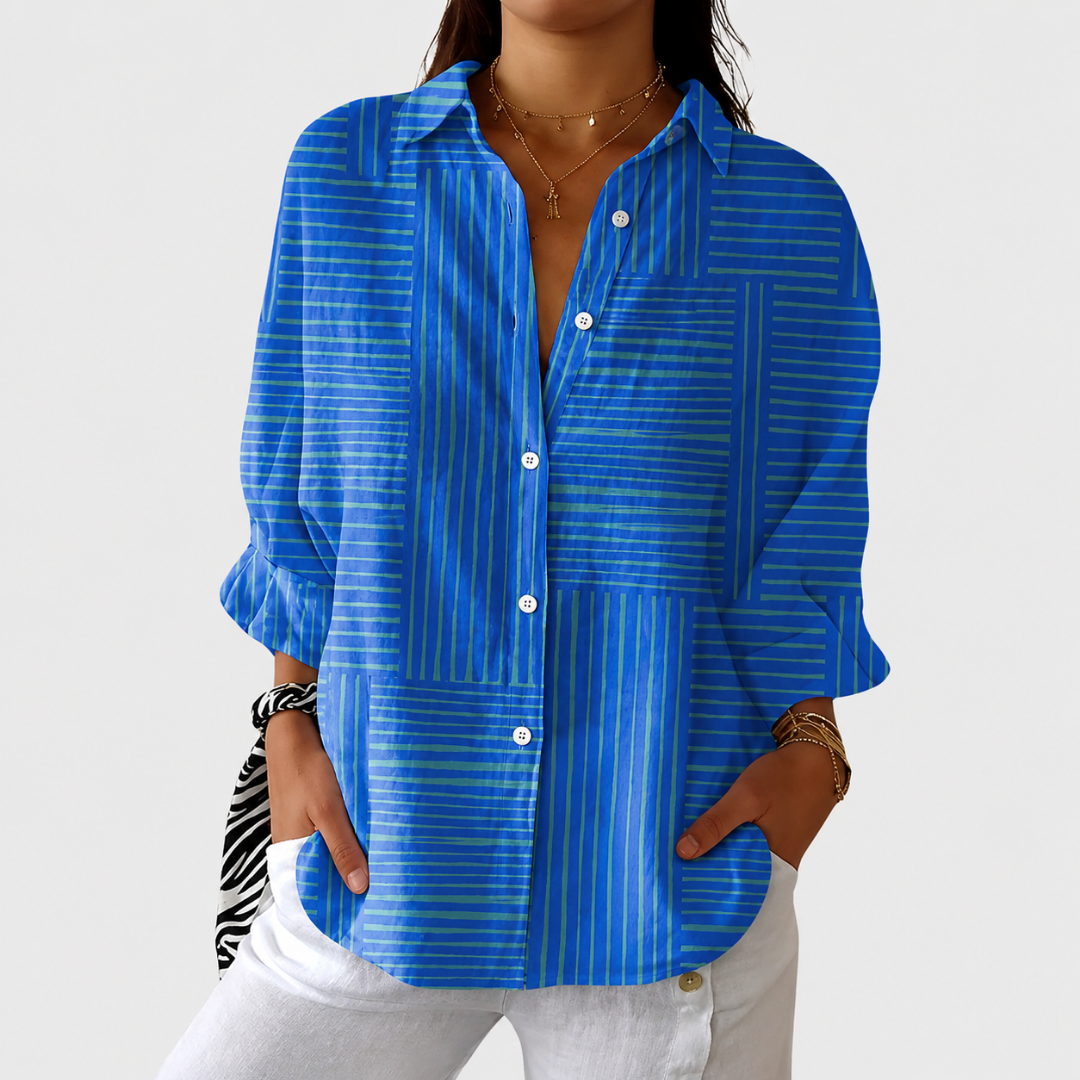 Susan - Contemporary Button-Up Blouse