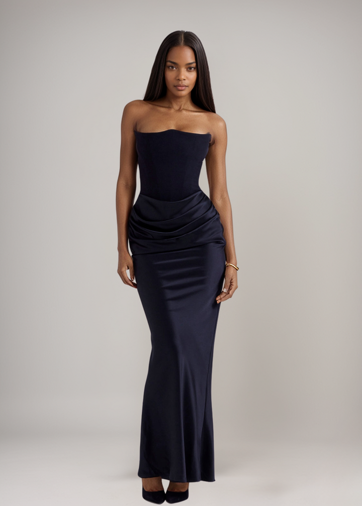 CYRILLA - Draped Elegance Dress