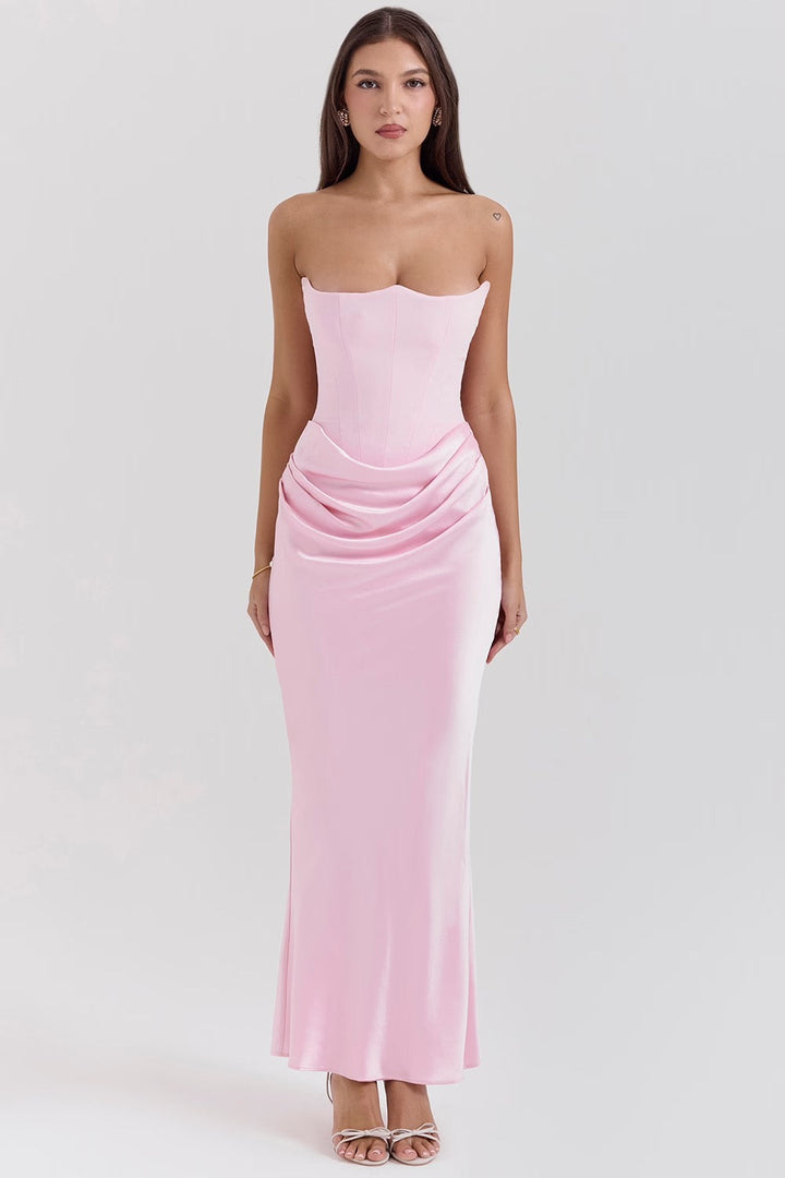 CYRILLA - Draped Elegance Dress
