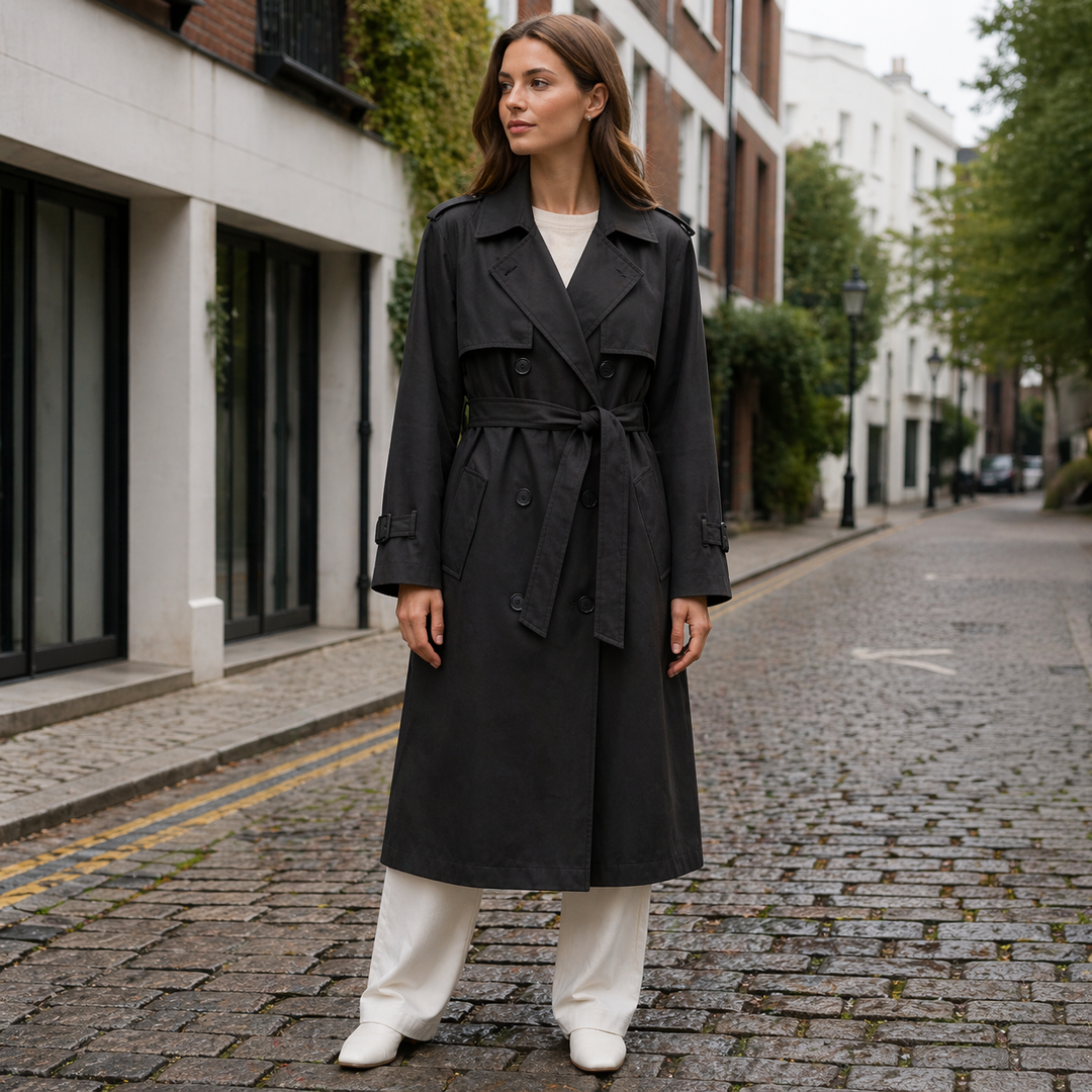 Trench Coat - Double-Breasted - Classic Style