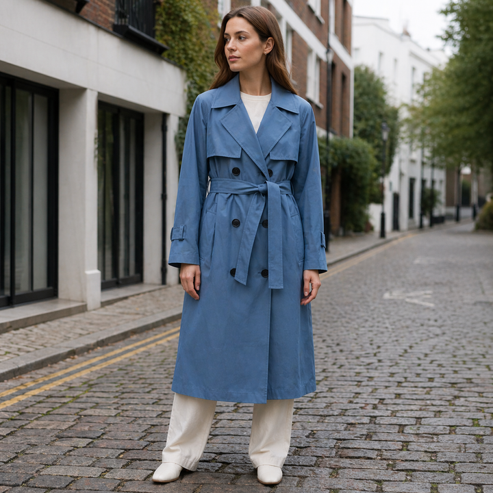 Trench Coat - Double-Breasted - Classic Style