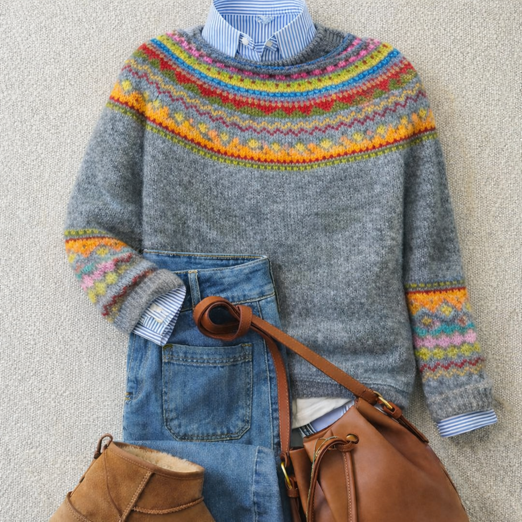 Hannah™ | Heritage Nordic Knit Sweater
