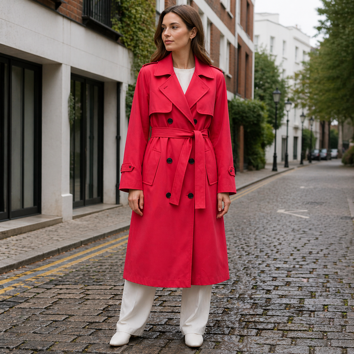 Trench Coat - Double-Breasted - Classic Style