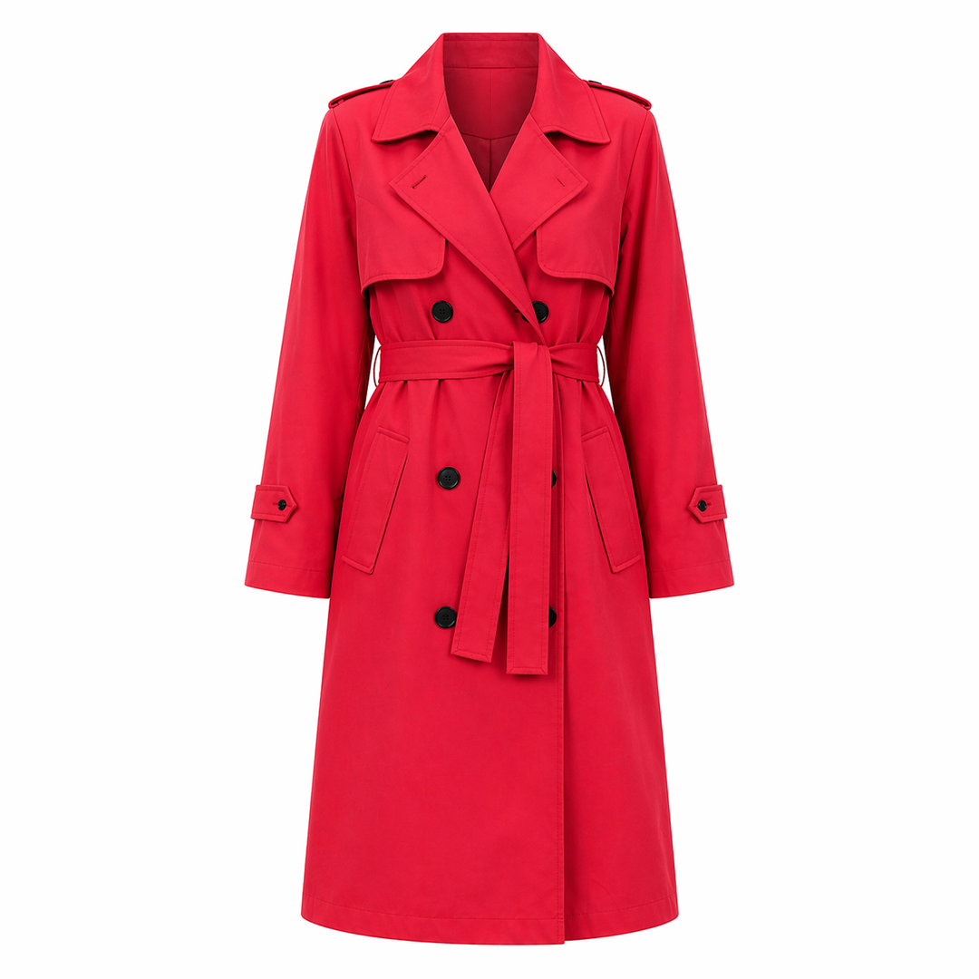 Trench Coat - Double-Breasted - Classic Style