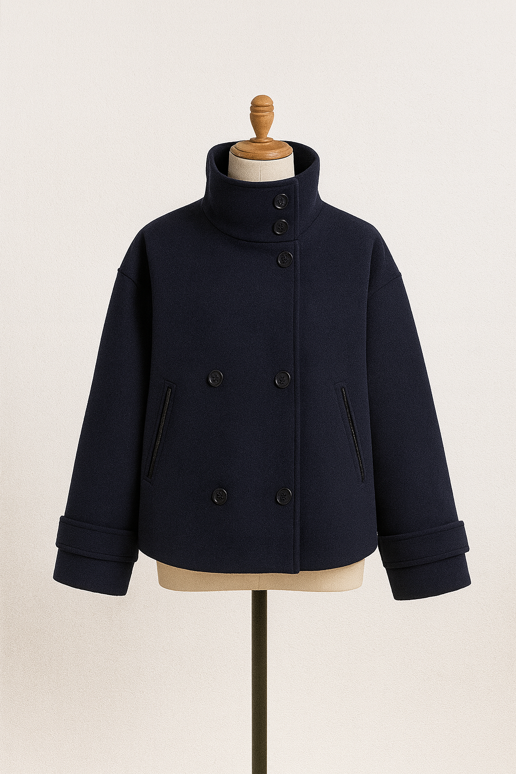 Raphaela | Double-Breasted Short Coat for Women