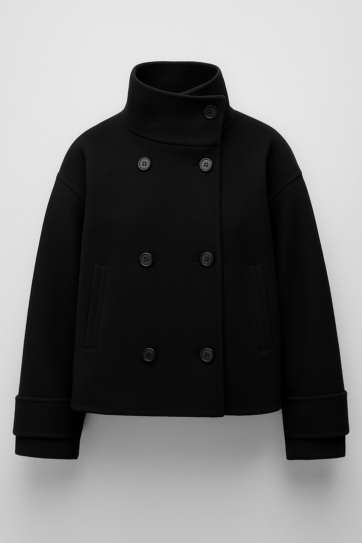 Raphaela | Double-Breasted Short Coat for Women
