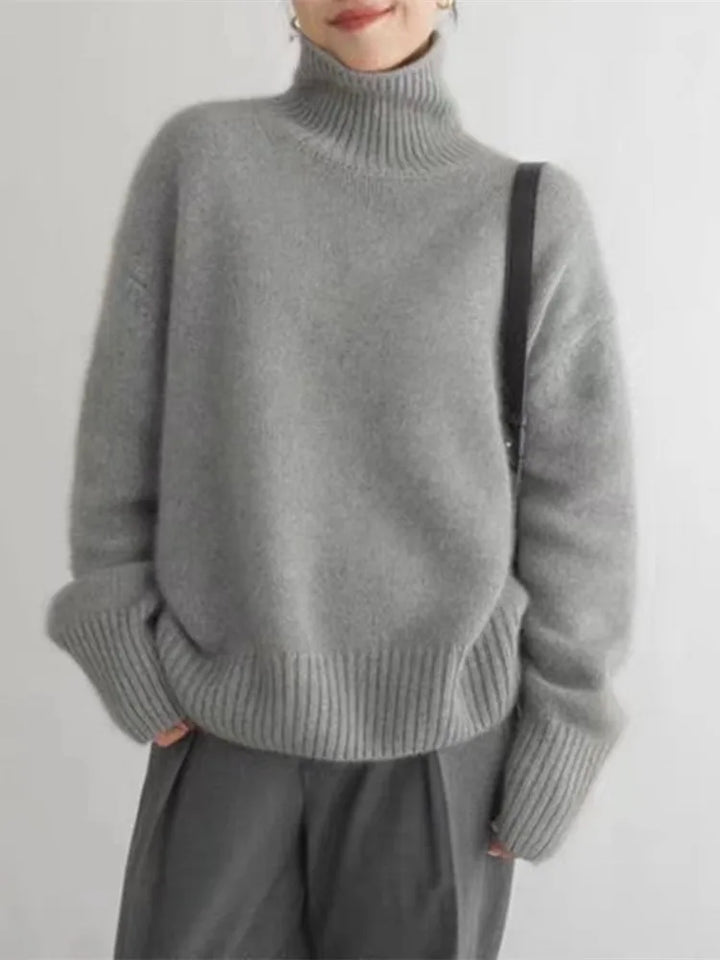 Dora | Roll Neck Cashmere Sweater for Women