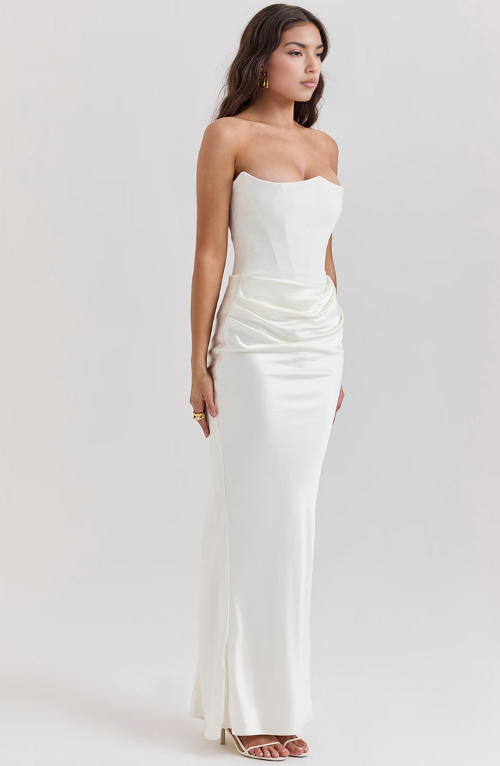 Aletheia | Wedding Guest Strapless Maxi Dress for Women