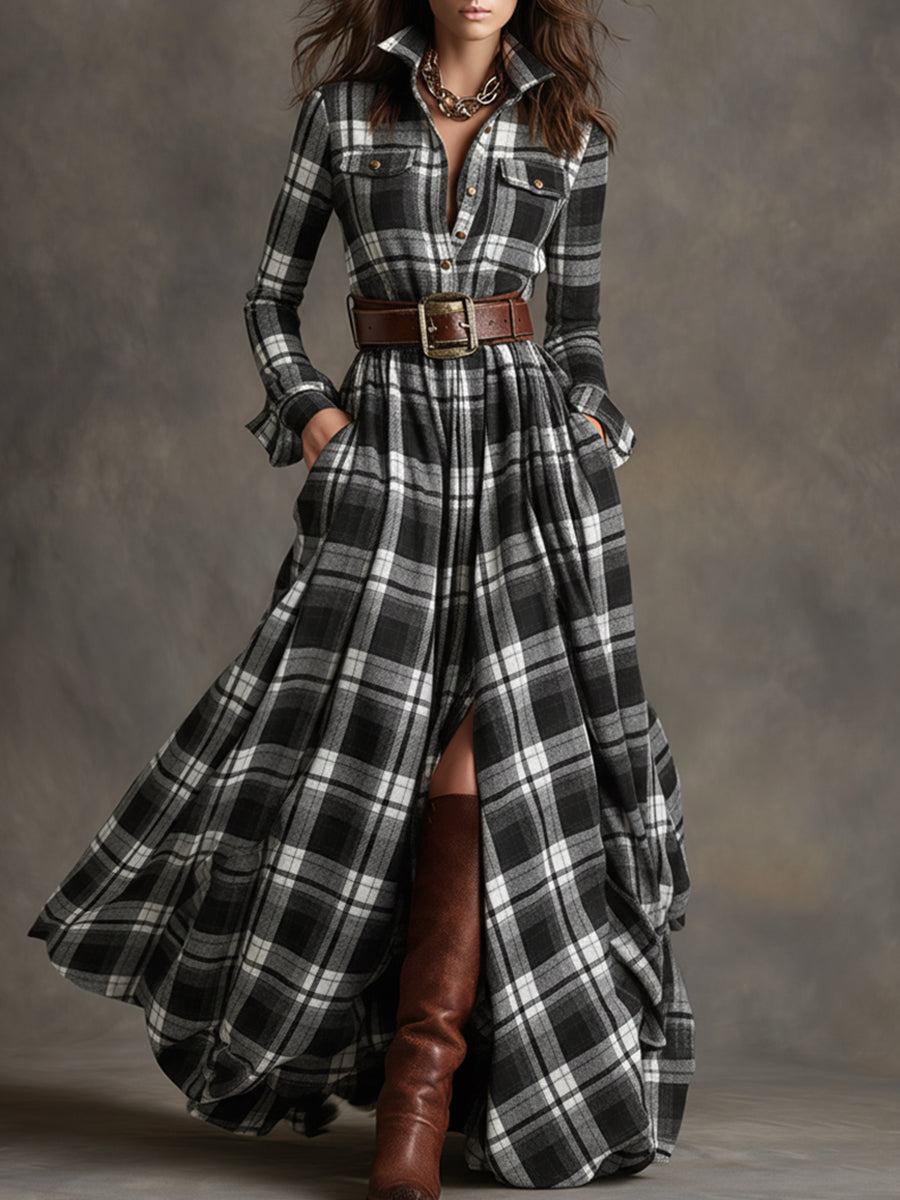 Flowy Belted Dress