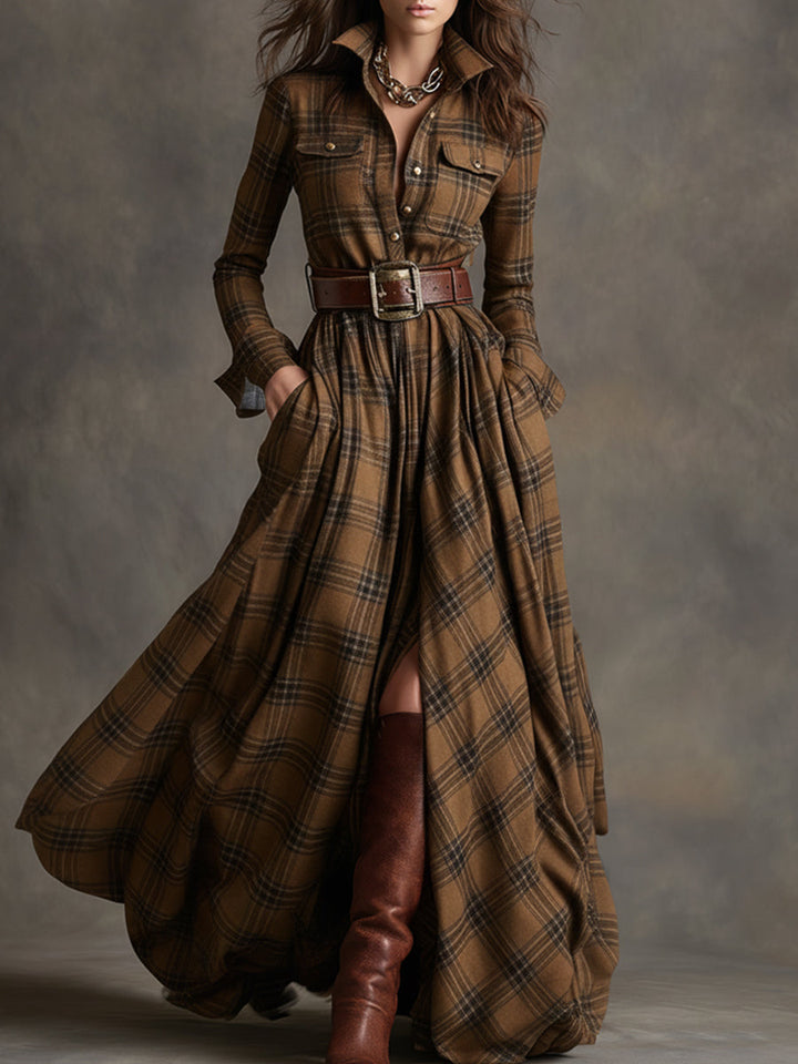 Flowy Belted Dress