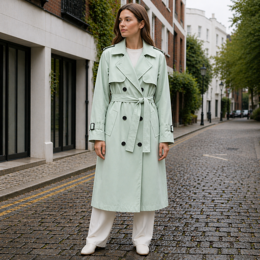Trench Coat - Double-Breasted - Classic Style
