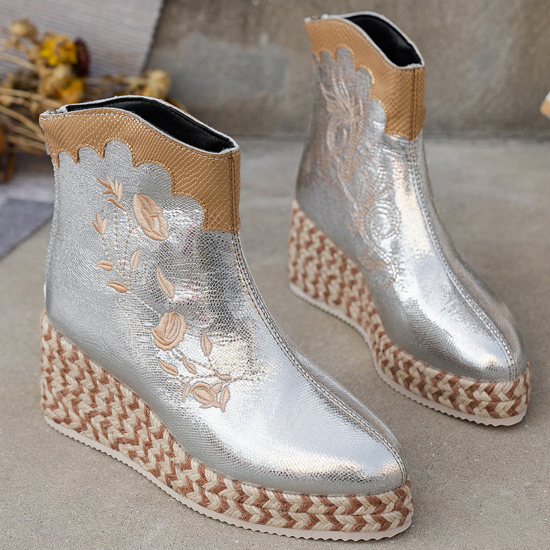 Georgia | Elegant Wedge Boots