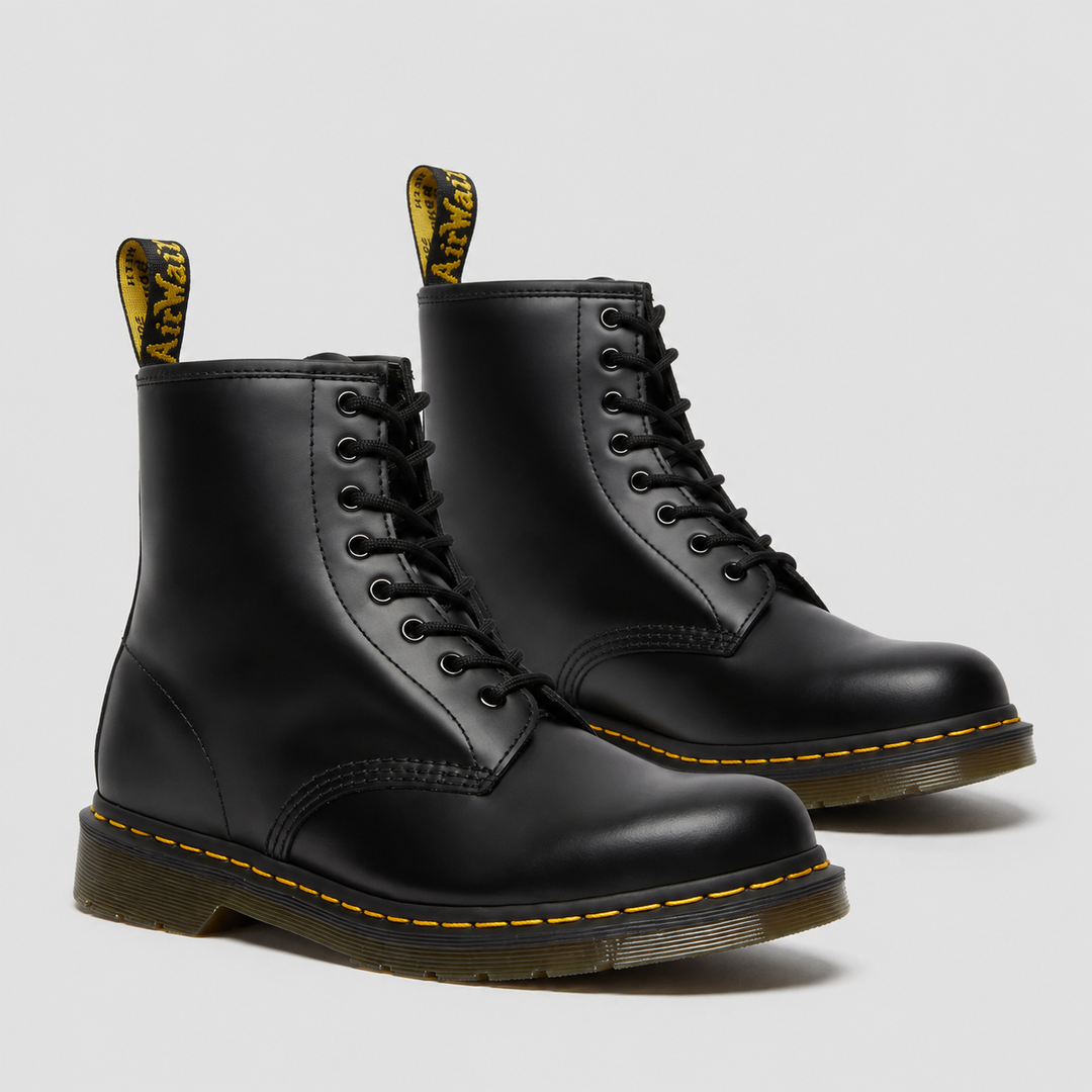 Women's Leather Combat Boots Lace Up Durable Ankle Boots