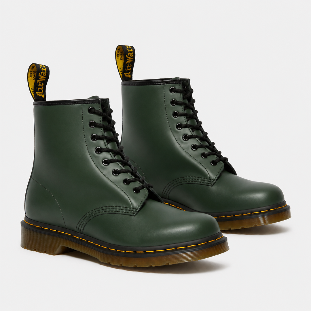 Women's Leather Combat Boots Lace Up Durable Ankle Boots