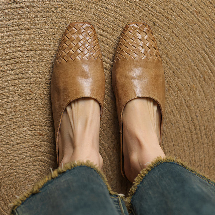 Helma Genuine Leather Mules