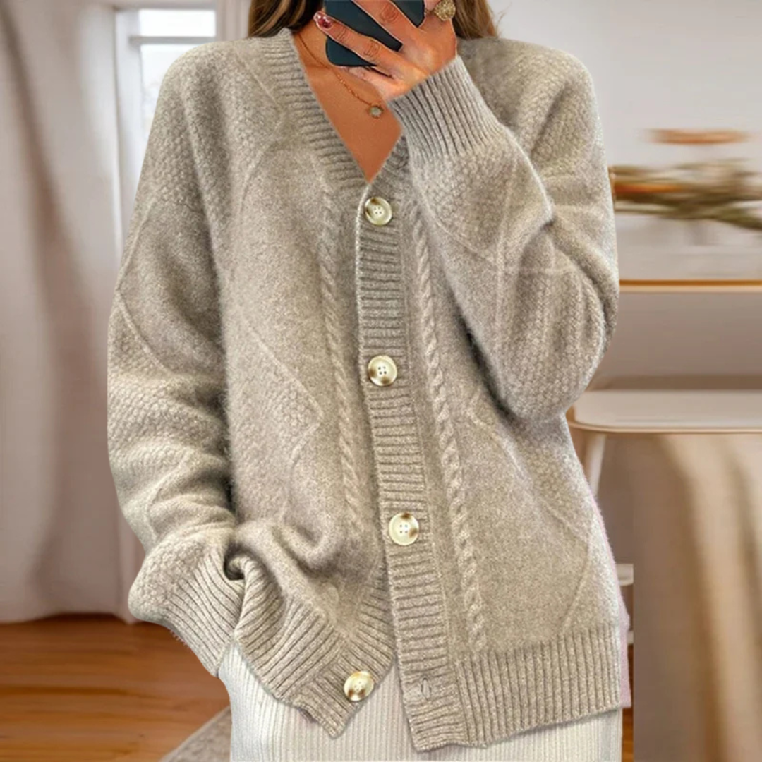 Hayden Éloise | Cable-Knit Cardigan