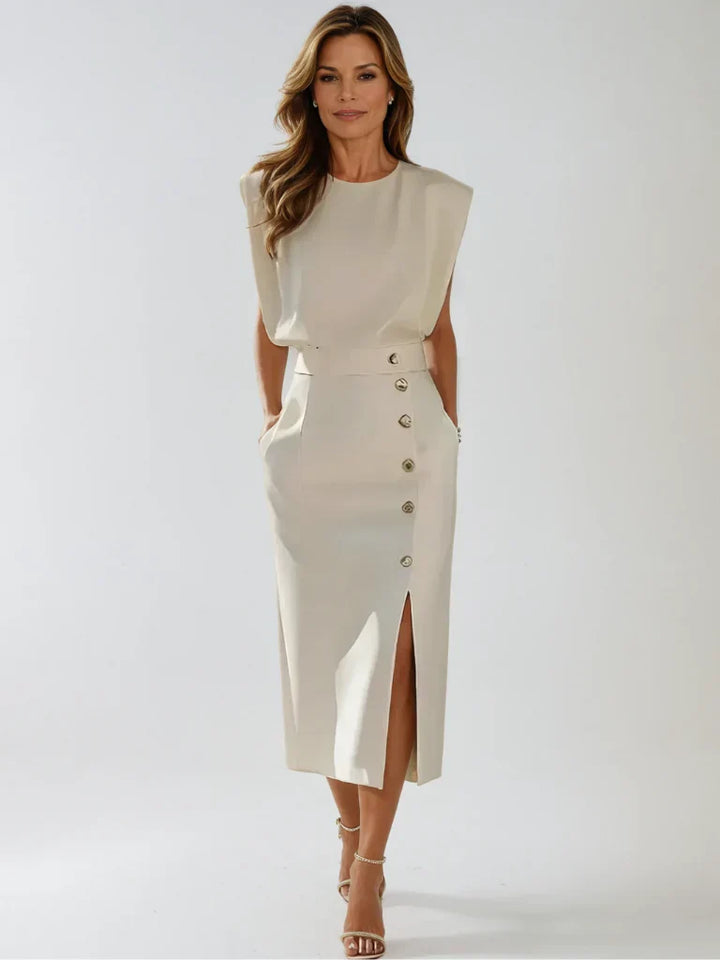 DOLLY - Midi Dress with Side Slit
