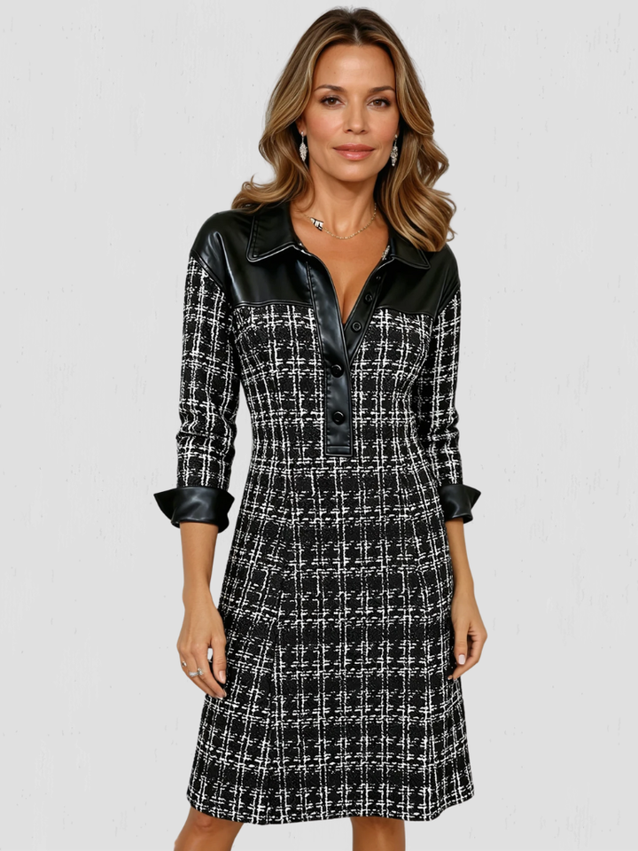 Abbey - Classic Monochrome Dress